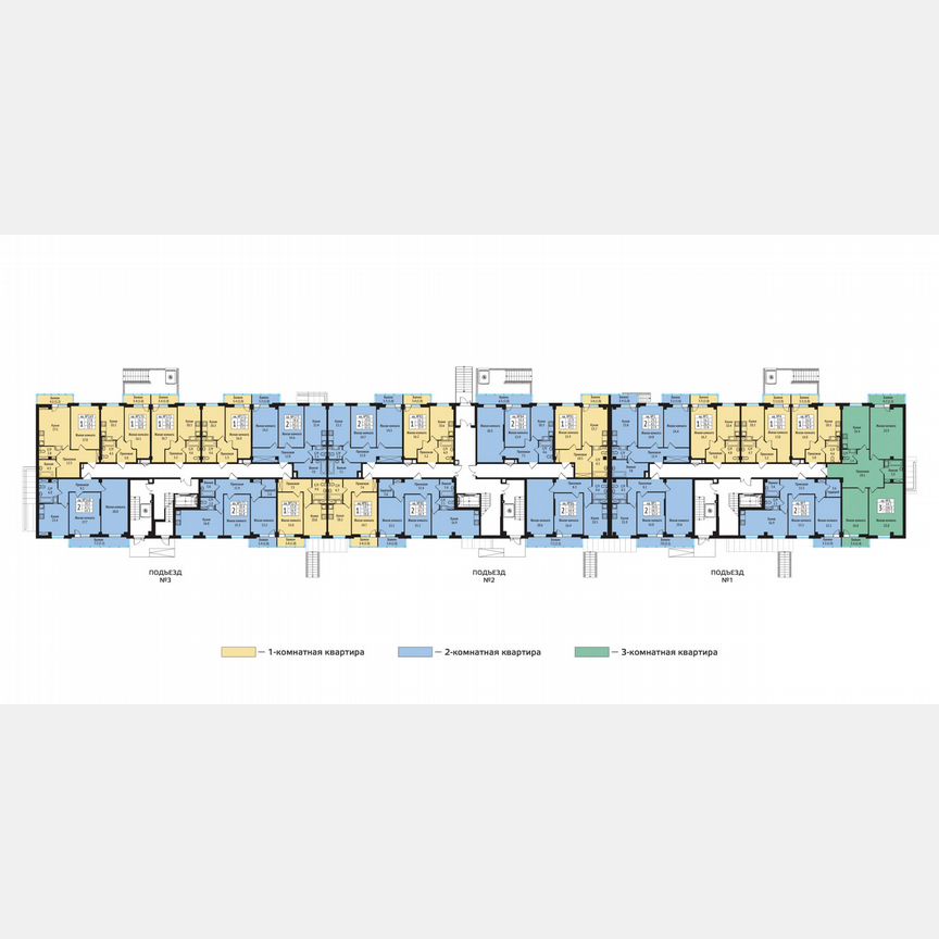 2-к. квартира, 71,4 м², 1/10 эт.