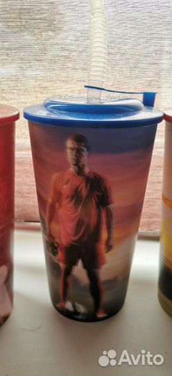 Пластиковые стаканы с Роналду