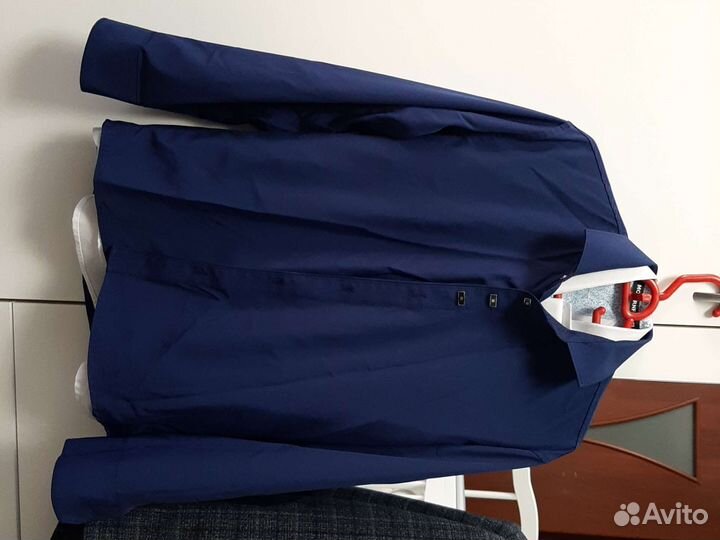 Рубашка белая и синяя