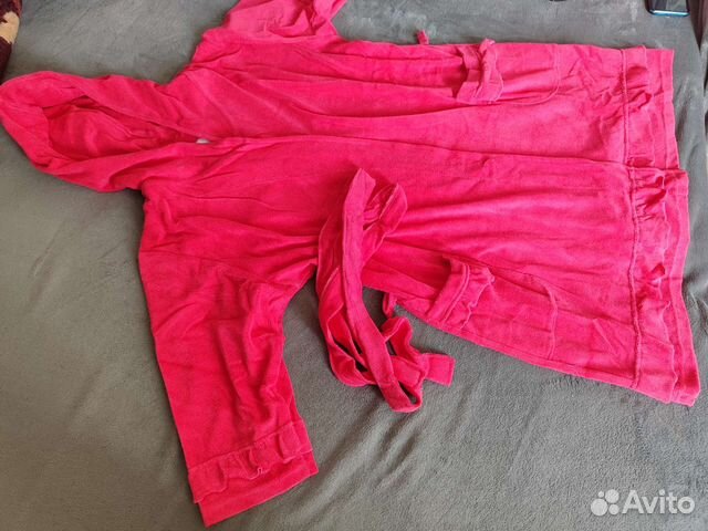 Халат махровый женский с капюшоном