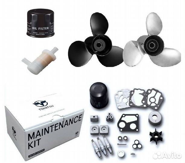 Запчасти лодочные моторы Tohatsu остатки