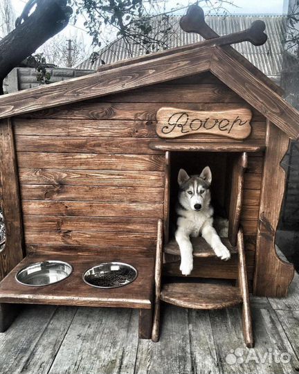 Вольер и будка для собаки