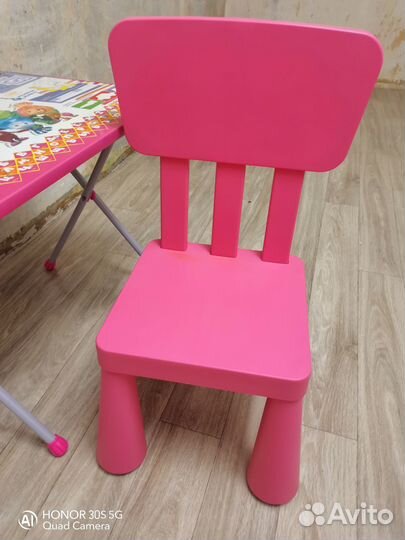 Продам стол складной и стул от икеа Маммут