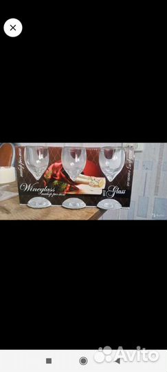 Набор стаканов,набор рюмок в наборе 6шт.новые