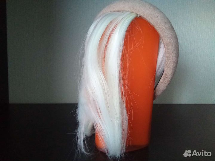 Накладная челка с ободком