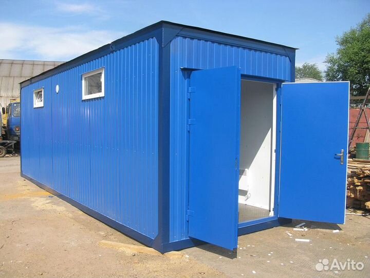 Бытовка блок-контейнер для инструментов, с утеплен