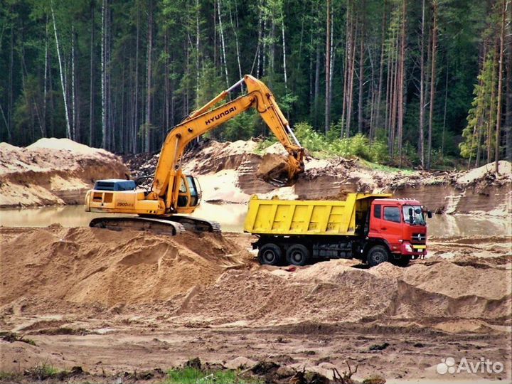 Песок карьерный доставка