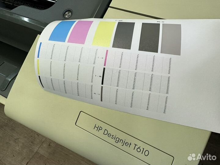 Плоттер hp designjet t610 24' пигмент 6 цветов