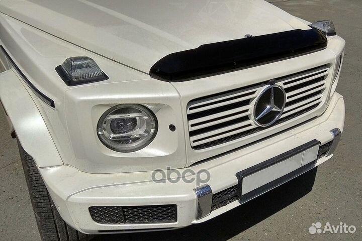 Дефлектор капота Mercedes G Class, 2018, темный