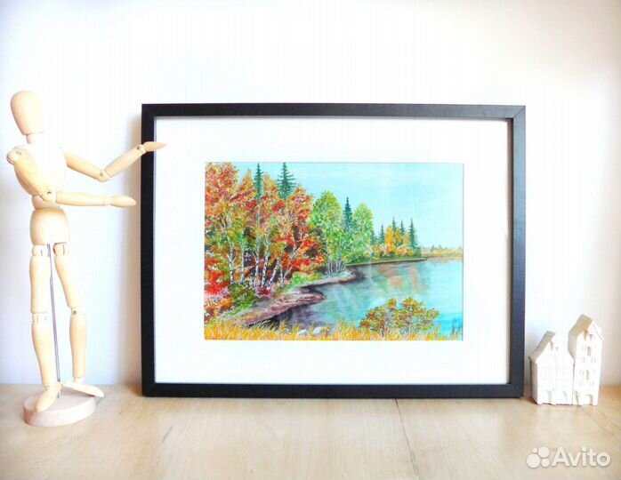 Картина акварель А4 