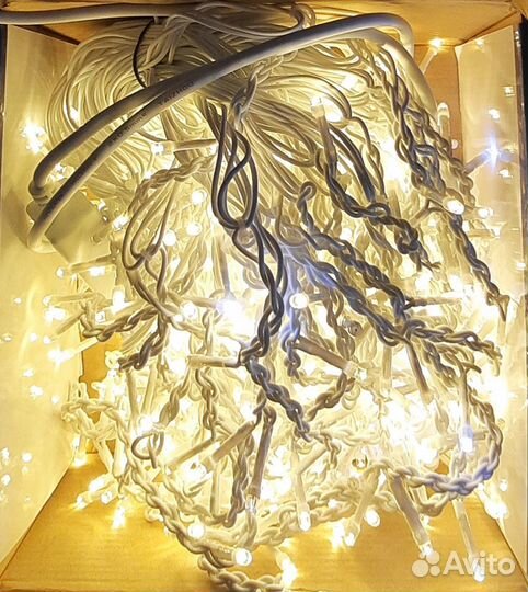 Гирлянда уличная бахрома 20 м