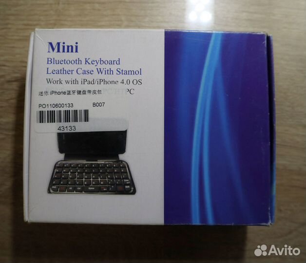 Bluetooth клавиатура-чехол для iPad, iphone4