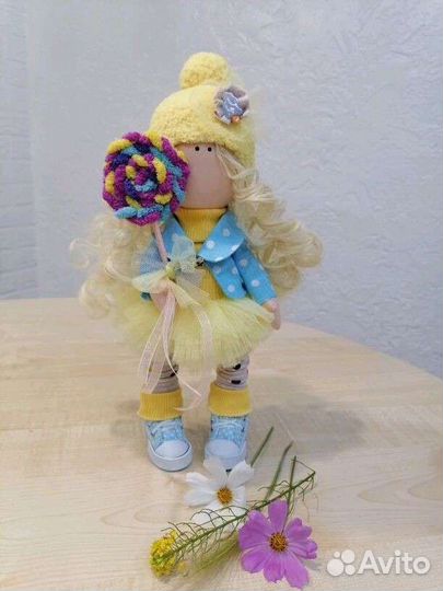 Кукла интерьерная текстильная