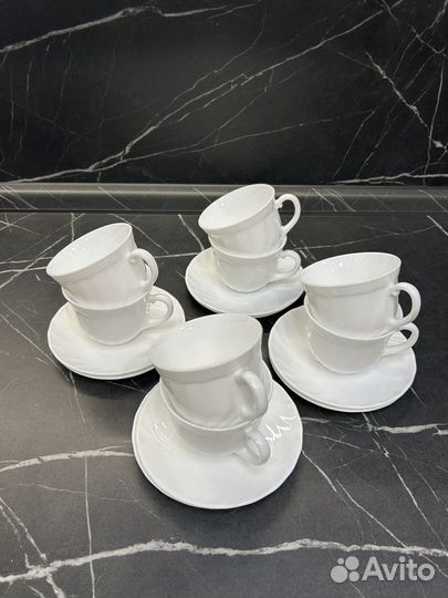 Чашка с блюдцем набор ARC france белый