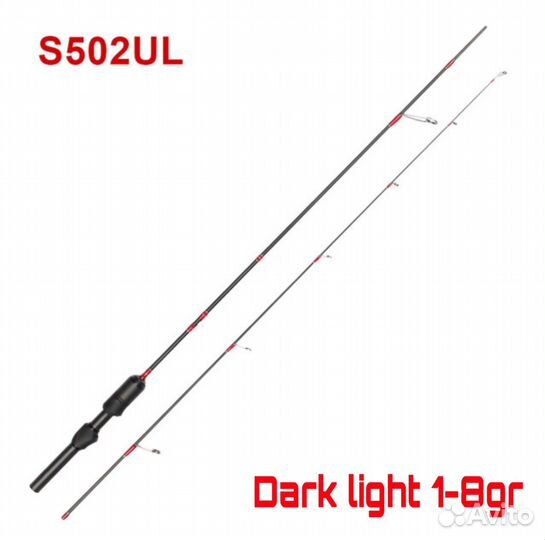 Спиннинг Rosewood Dark light 1.55м 1-8гр (коротыш)