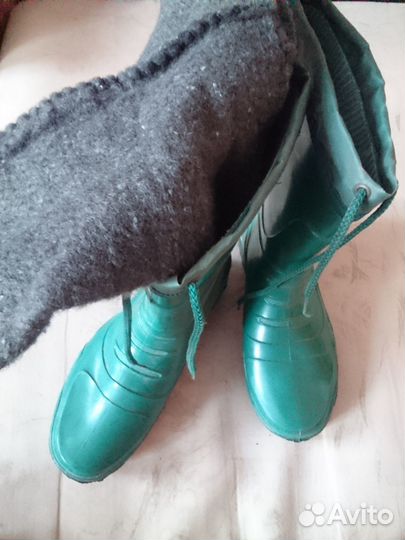 Сапоги литые с чулком 34р. Новые