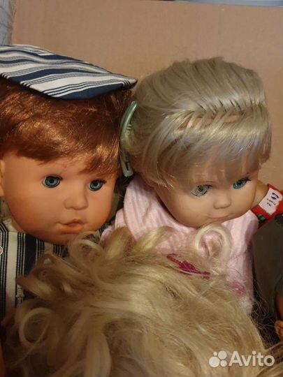 12 кукол немецких, целая коробка немецких игрушек