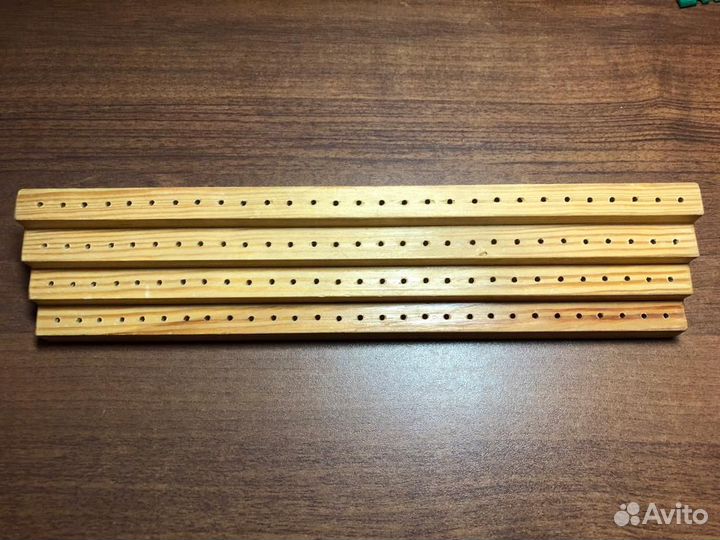 Подставка для фрез деревянная 4-хъярусная (96 шт)