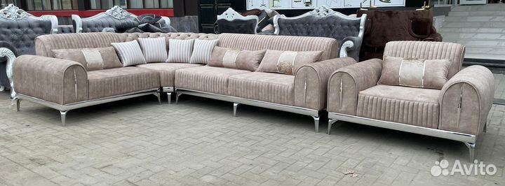 Угловой диван тройка