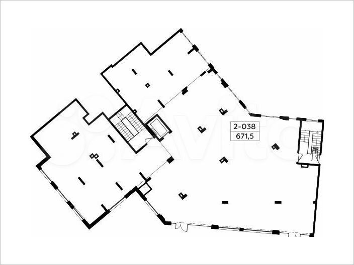 Аренда, торговое помещение площадью 656.6 кв.м