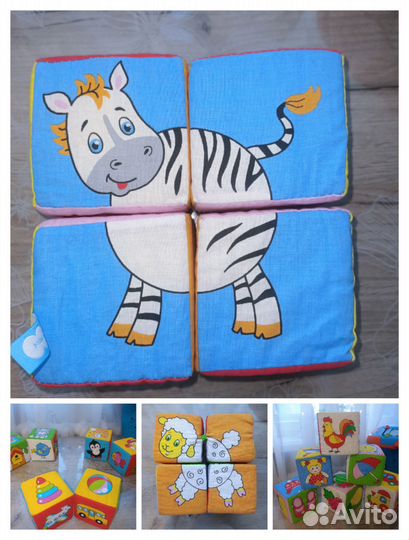 Развивающий кубик мягкий