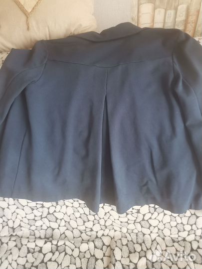 Школьный пиджак для девочки 140 синий