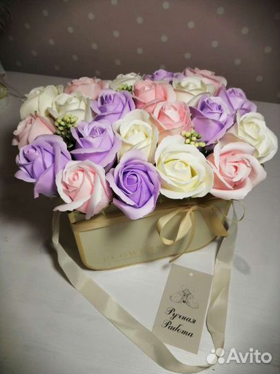 Подарок мыльные цветы