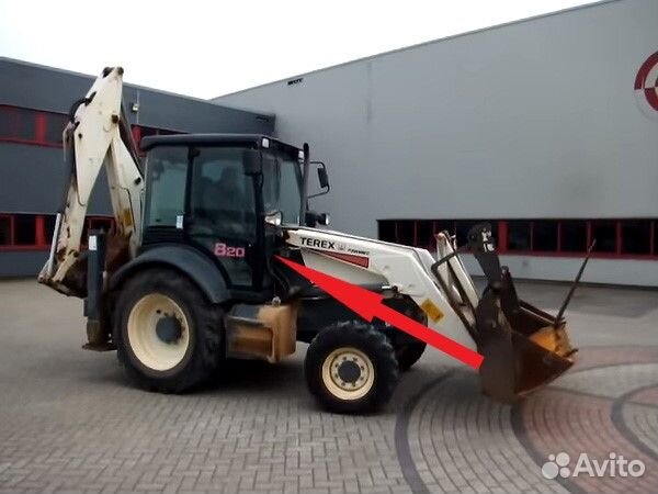 Terex 815/820/825/860 Стекло лобовое правое нижнее