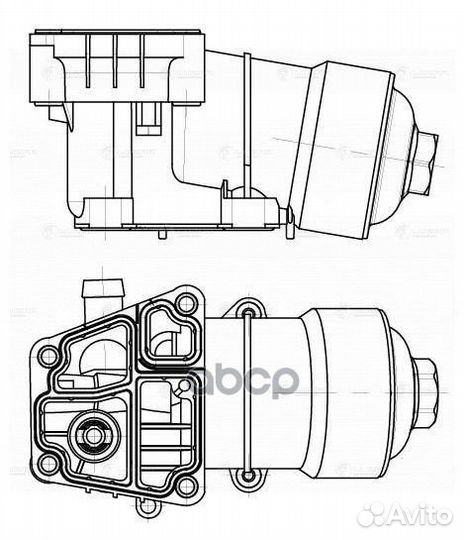 Корпус маслоохладителя LBP1806 luzar