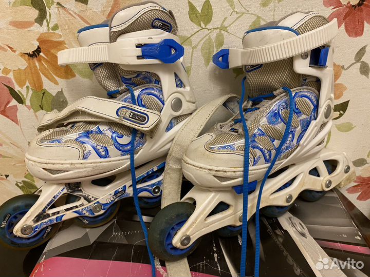 Продаю ролики+защита(3 пары) +шлем