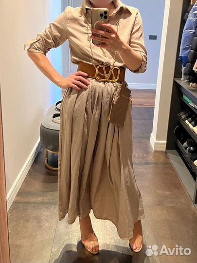 Платье халат длинное oversize, 44-48