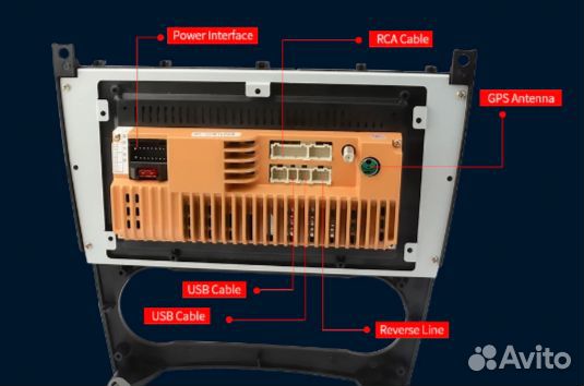 Штатная магнитола Benz W203 W209 Vito W639 C200