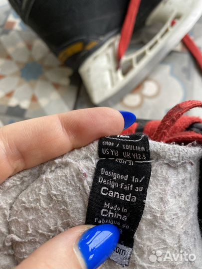 Хоккейные коньки bauer 31 р-р