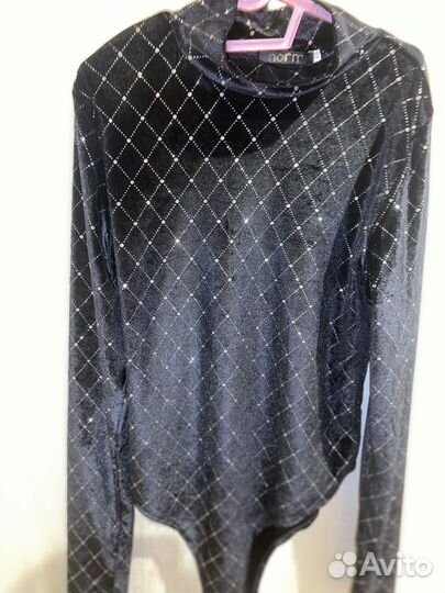 Боди бархатное