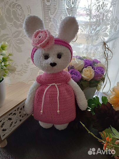 Мягкая игрушка заяц ручная работа