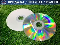 Диски CD-R, DVD-R c поверхностью для печати 50шт