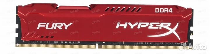 16Gb DDR4 Kingston HyperX fury Red