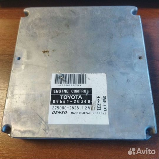 Блок управления двс toyota 1ZZ 4WD 896612G340