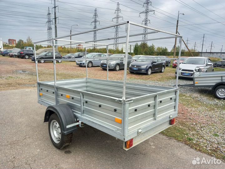Прицеп Русич цинк 253(2.5х1.25х0.4) с каркасом