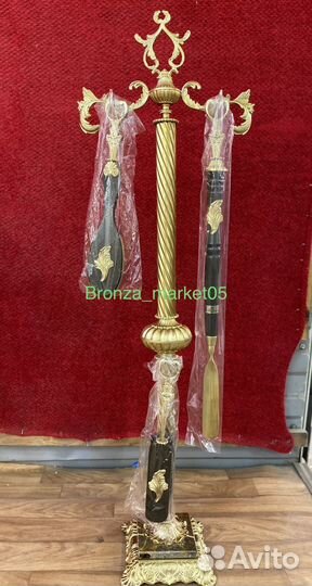 Ложка для обуви бронза