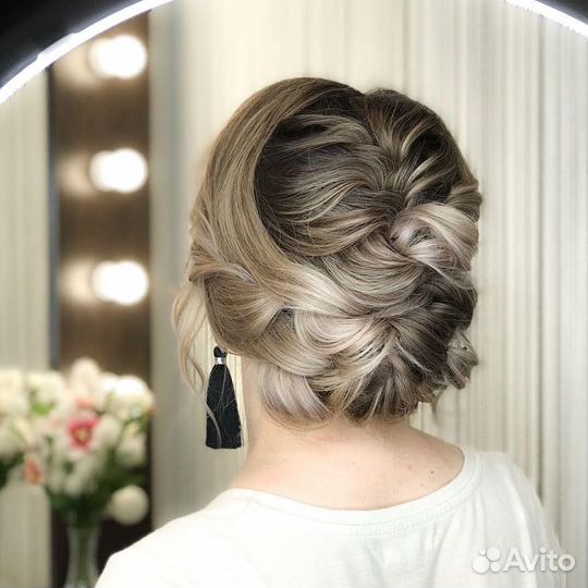 Прически Локоны Косы повязывание платка