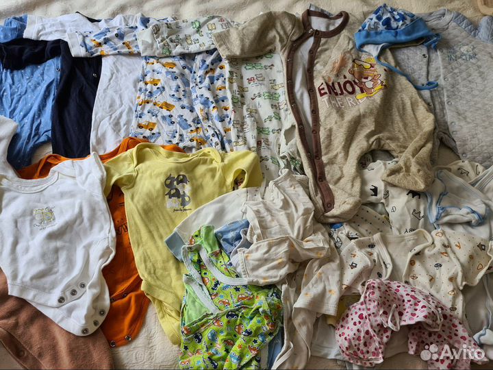 Вещи пакетом на мальчика от 0 до 6 месяцев