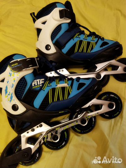 Детские ролики и защита размер 35-38