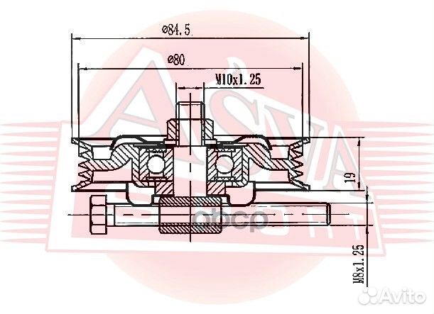 Ролик nsbp-019 asva