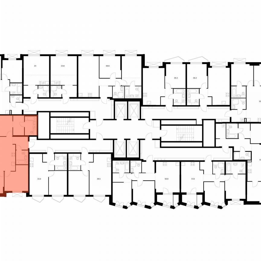 3-к. квартира, 81,1 м², 20/32 эт.