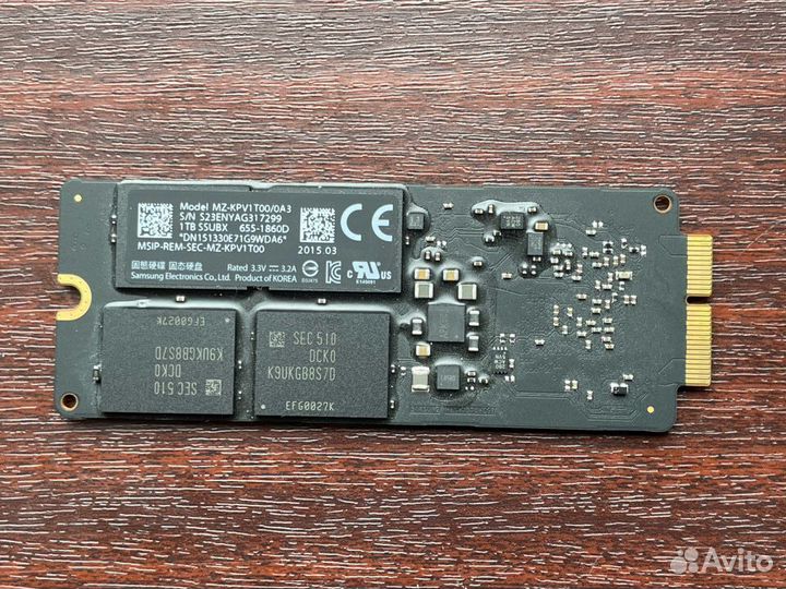 Ssd 1Tb Apple Macbook оригинал ssubx