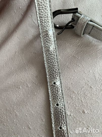 Ремень серебряный