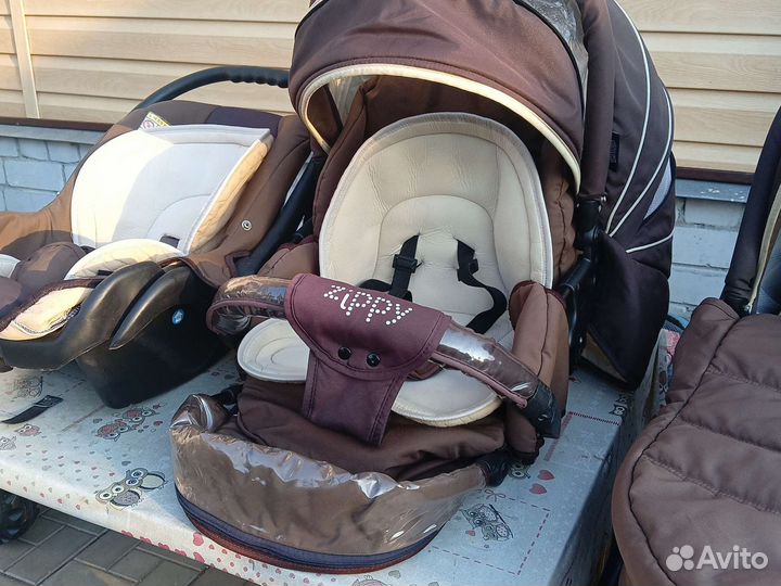 Коляска 3 в 1 зиппи бронь