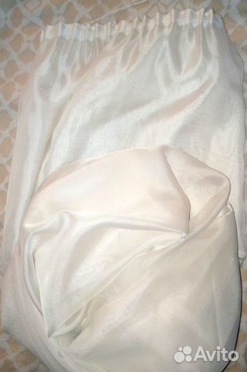 Вуаль кремовый на шторной ленте (ш 6 м.*в 2,5м)