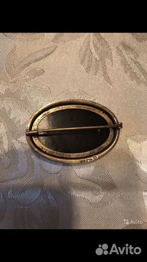 Старинная серебряная брошь 875 проба